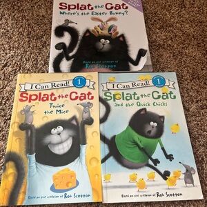 Splat the Cat Book Set-where’s the Easter bunny,twice the mice,the quick chicks
